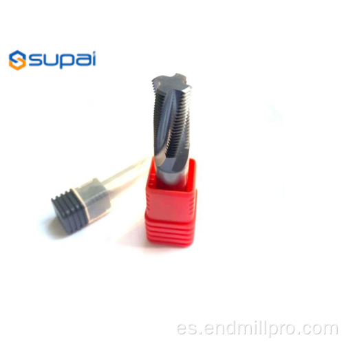 Fresa de tornillo EndMill de corte de rosca de carburo sólido